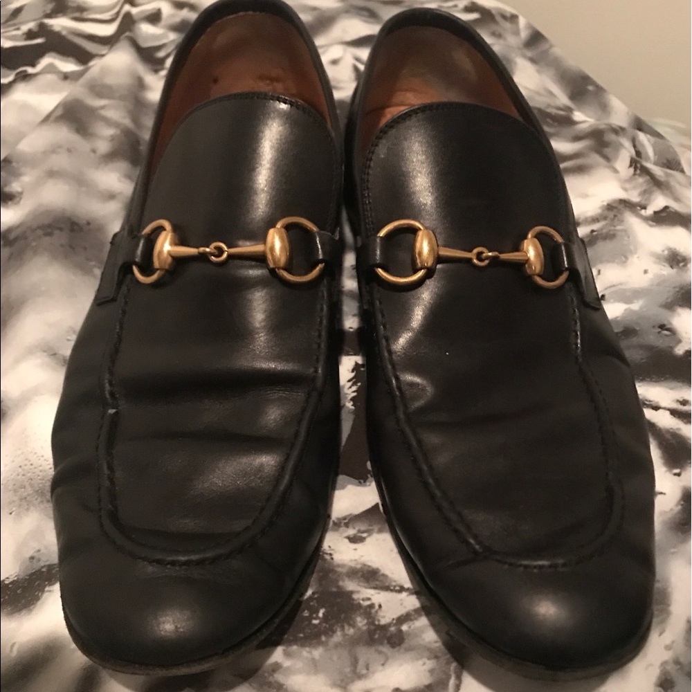 💯% Authentic🇮🇹GUCCI Horsebit and  Black Loafer